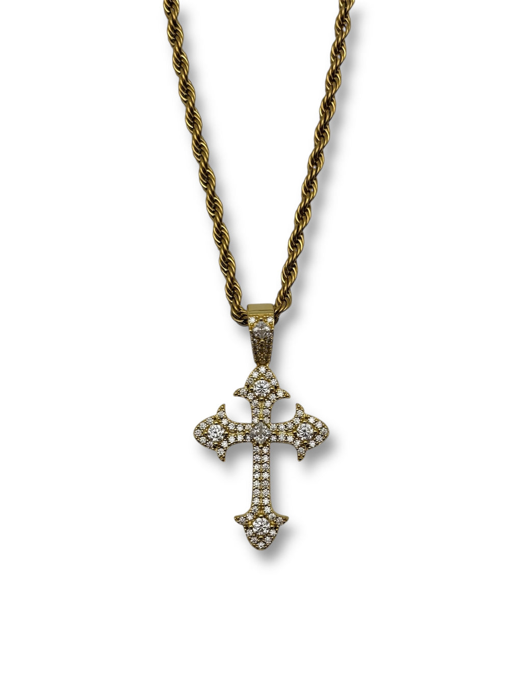 Moissanite Cross Chain