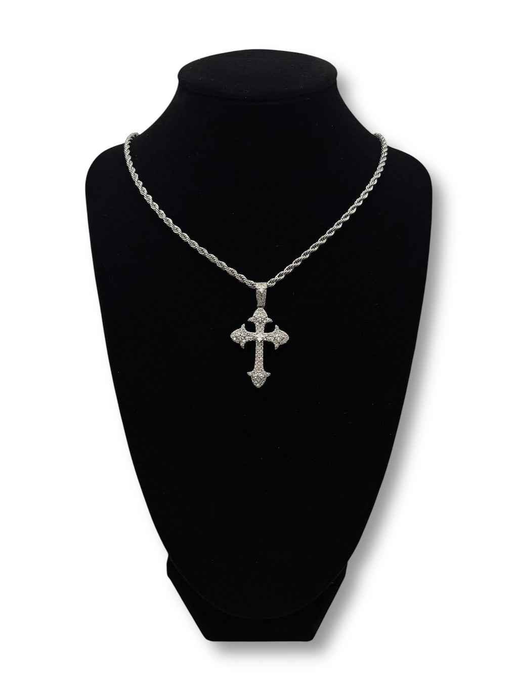 Moissanite Cross Chain
