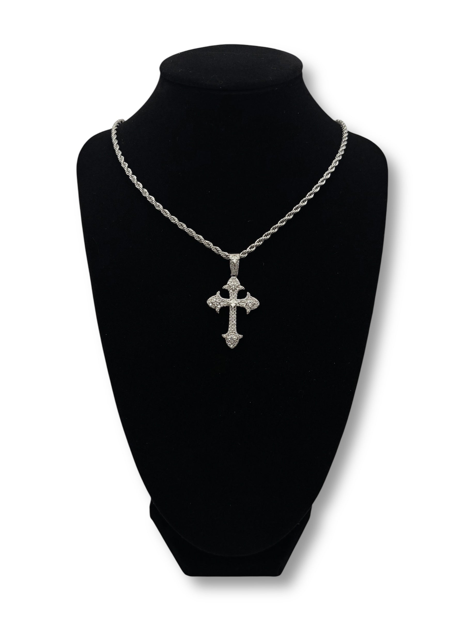 Moissanite Cross Chain