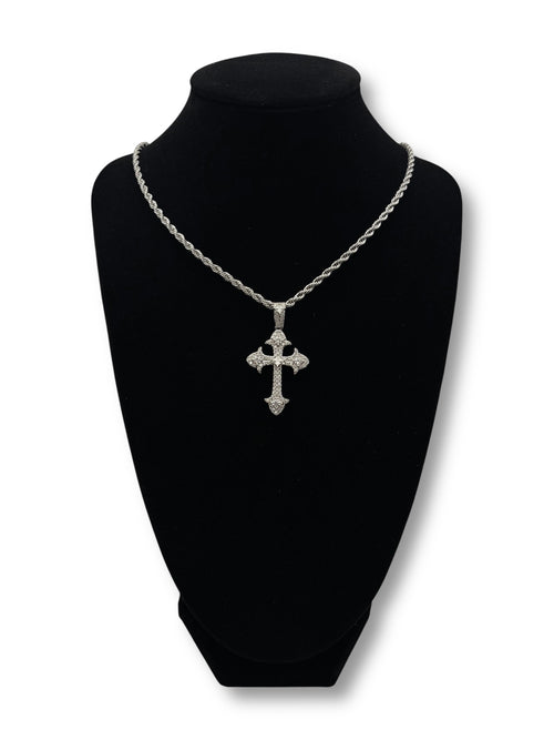 Moissanite Cross Chain