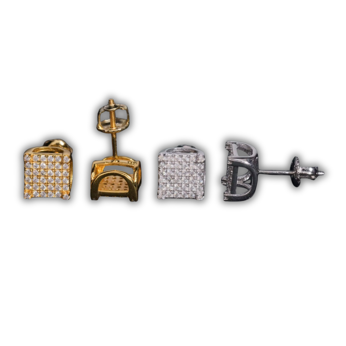 Square Studded Earrings