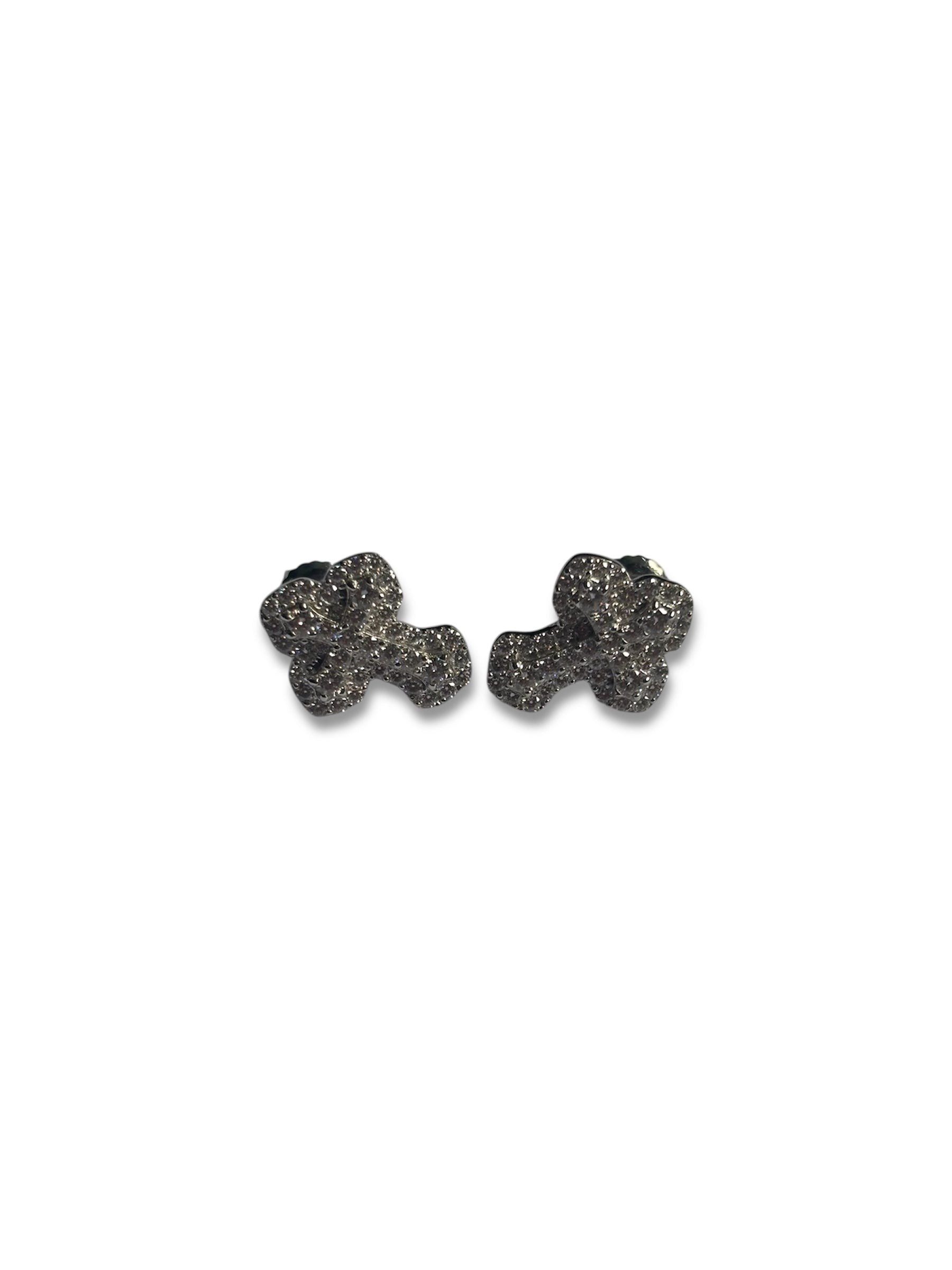 Moissanite Cross Earrings