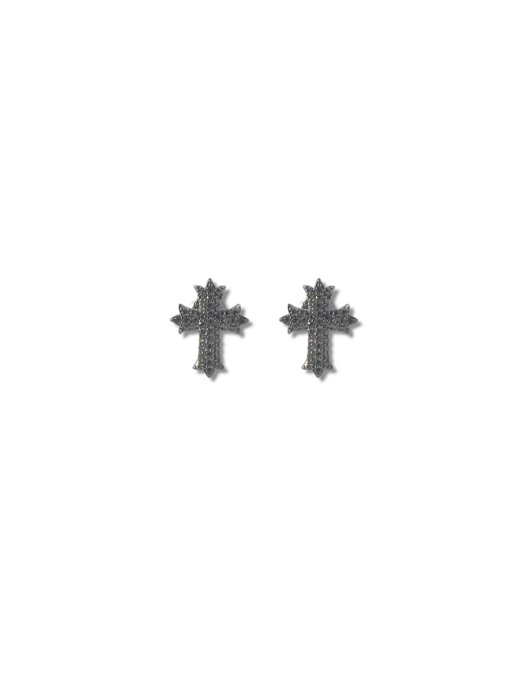 Moissanite Cross Earrings