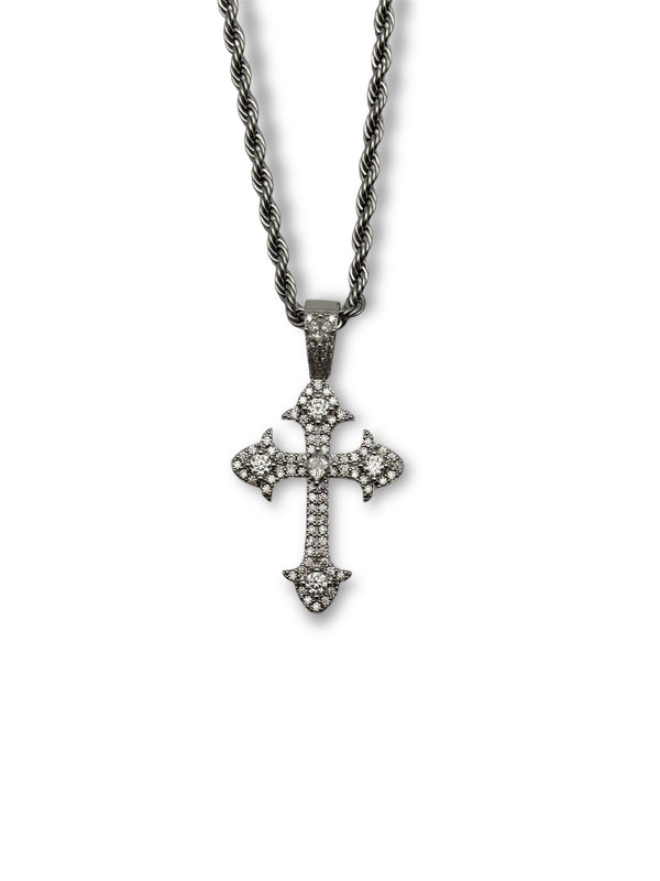 Moissanite Cross Chain