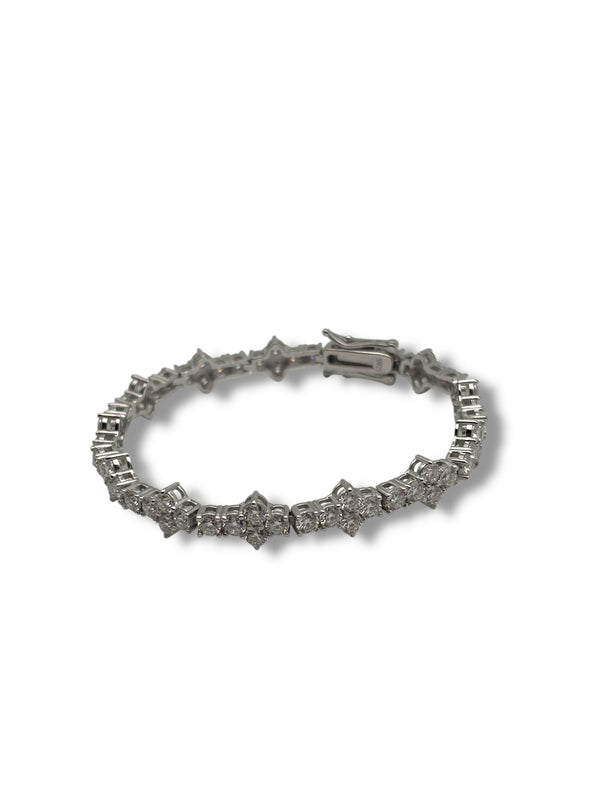 Moissanite Cross Bracelet