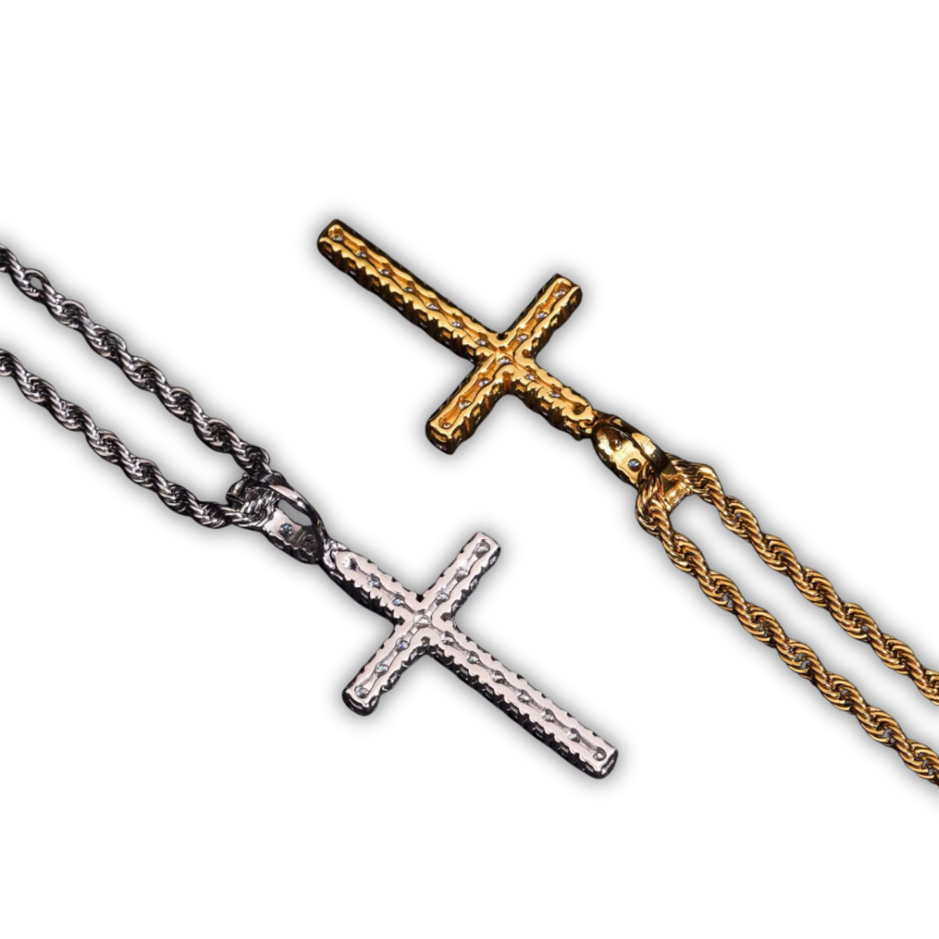 Studded Cross Chain