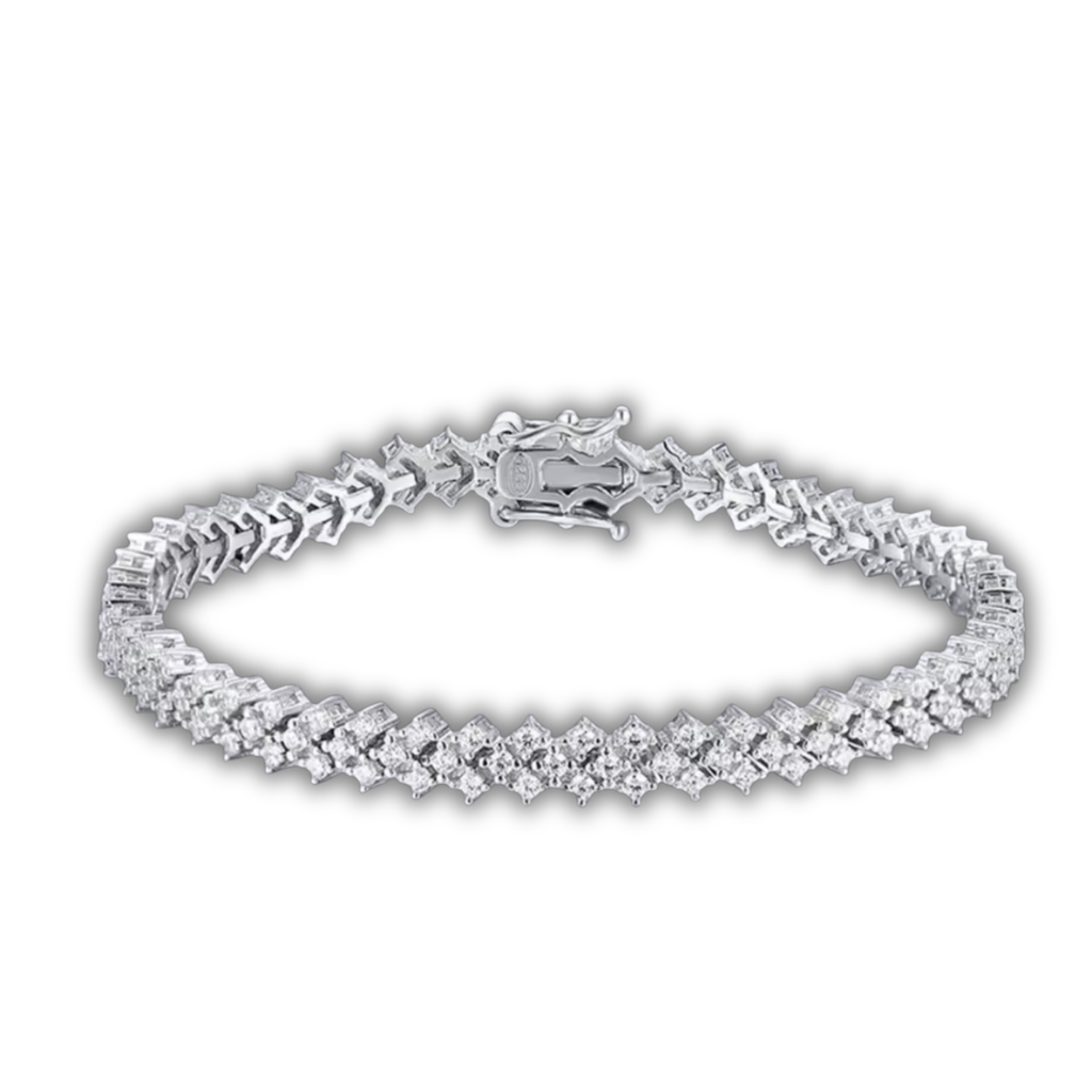 Moissanite Spine Bracelet