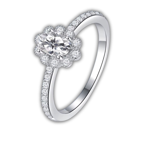 Iced Out Flower Ring